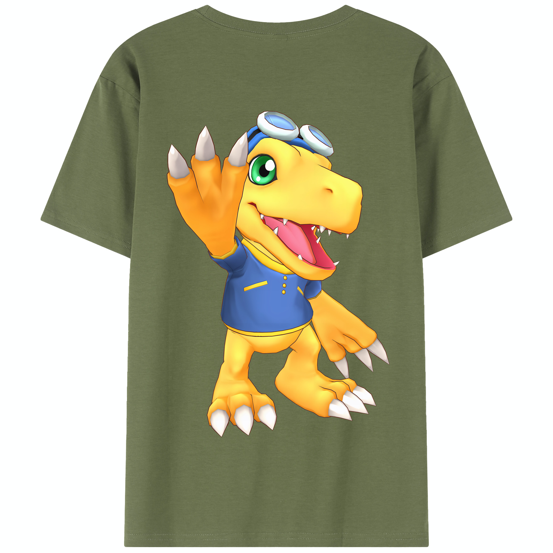 （画像用） Digimon デジタルモンスター/デジモン 綿100％半袖Tシャツ（背面プリント）